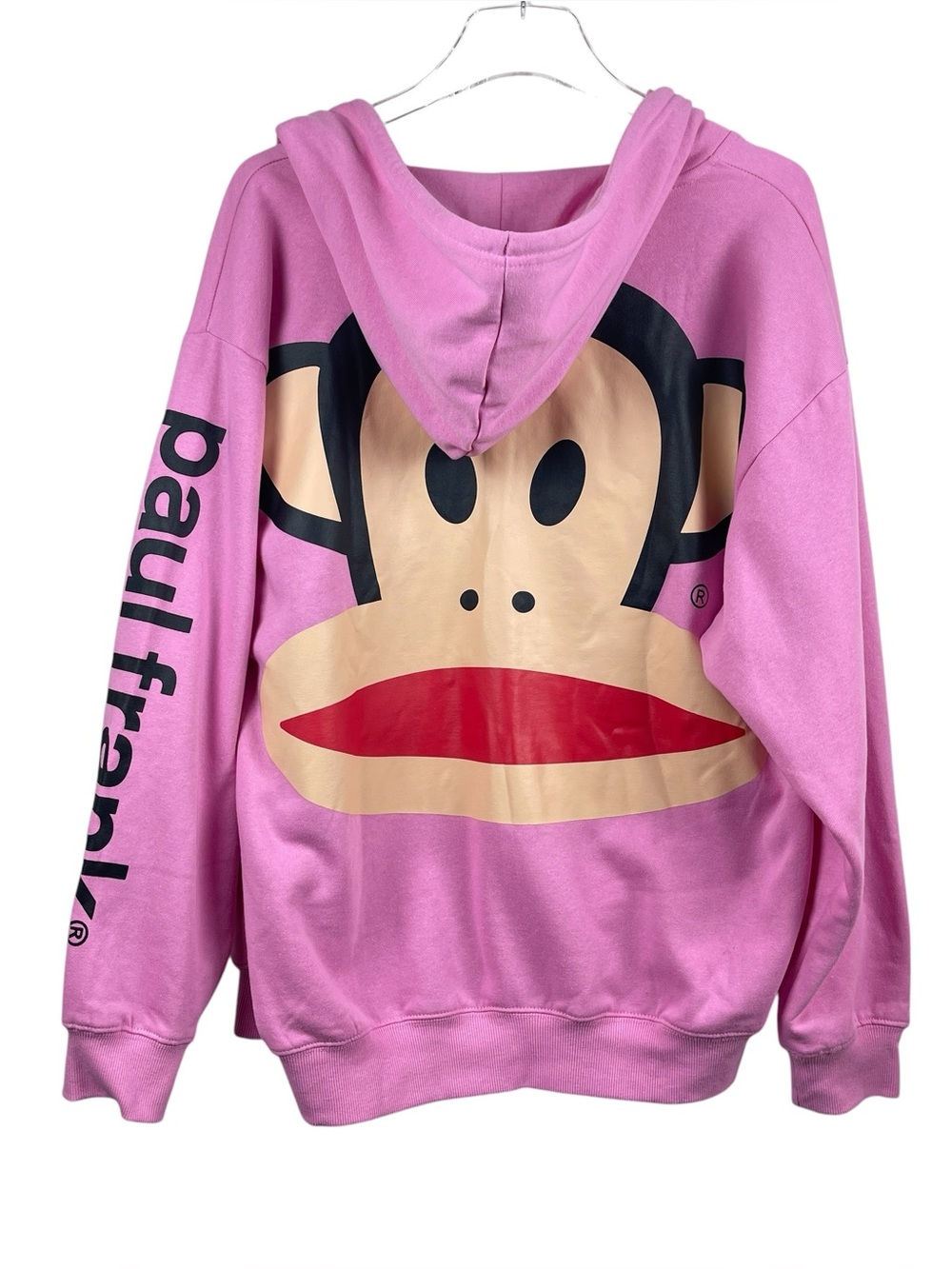 Paul Frank Pink Full Zip Hoodie Women's Size Large NWT